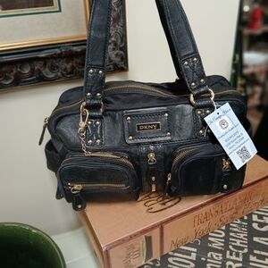 DKNY Black Leather Handbag